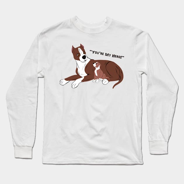 Father and Son Dogs Long Sleeve T-Shirt by SakuraDragon